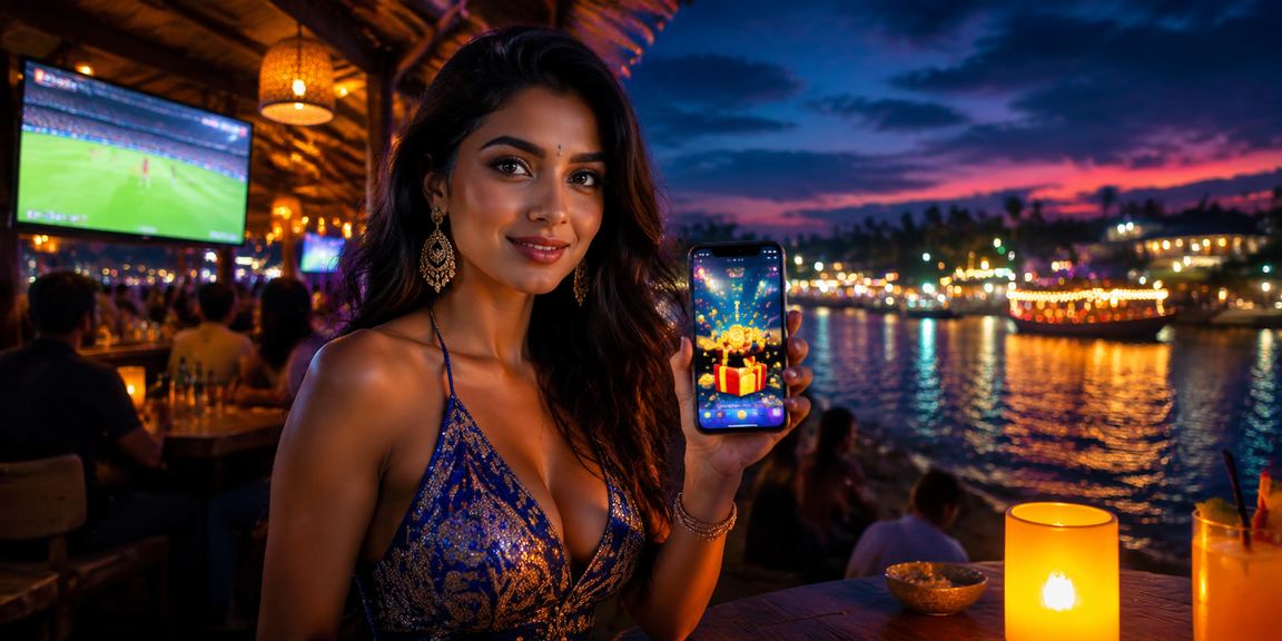 IPL season promotional banner with slots and beach festival in Goa